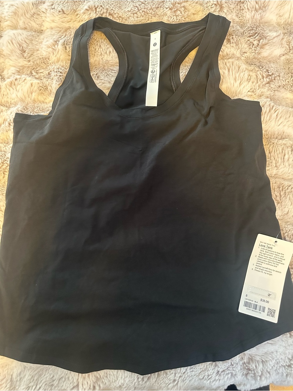 lululemon athletica Black Racerback Tank